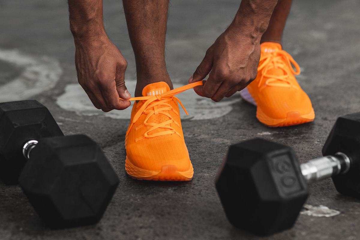 Nobull Neon Ripstop Runner Men's Running Shoes Orange | Australia (HW0967)